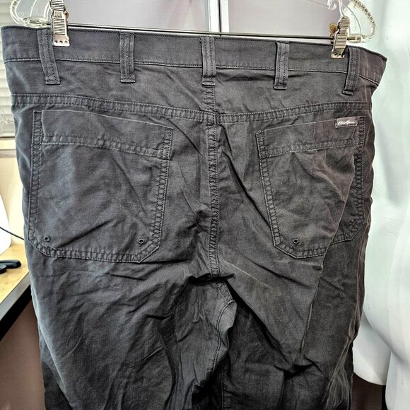 Eddie Bauer Mens Pants Travex Hiking Outdoor Performance 35x32 Grey Charcoal - Picture 8 of 12
